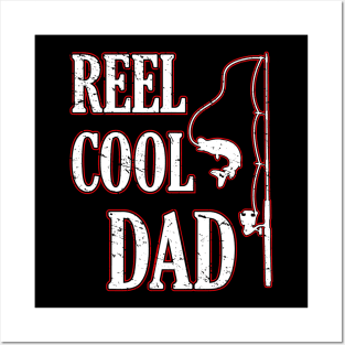 Reel Dad Fisherman Daddy Father's Day Christmas Fishing Posters and Art